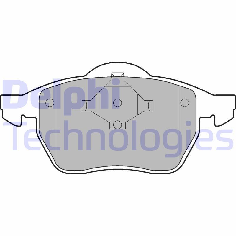 DELPHI LP978 Brzdové destičky Přední pro