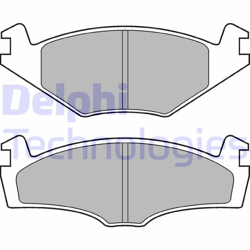 DELPHI LP979 Brzdové platničky Predné pre