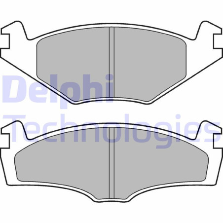 DELPHI LP979 Pastiglie freno Anteriore per