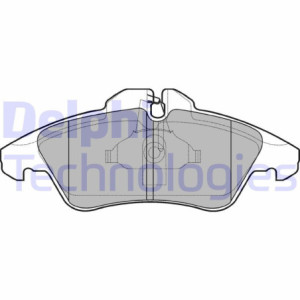 DELPHI LP980 Brzdové platničky Predné pre