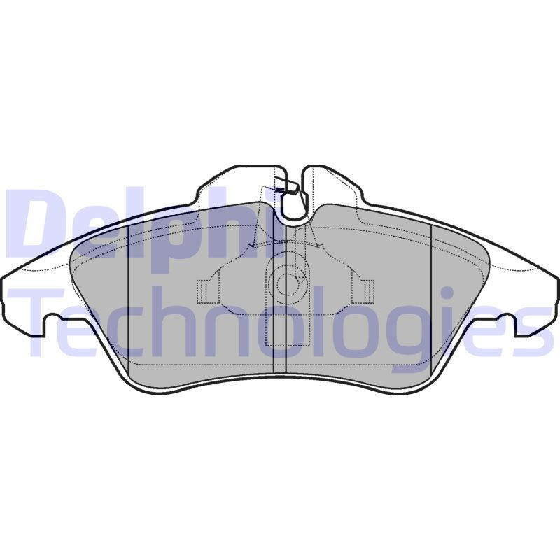 DELPHI LP980 Brzdové platničky Predné pre
