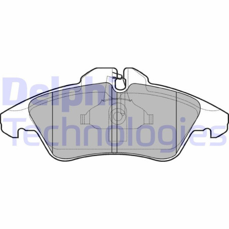 DELPHI LP980 Brzdové platničky Predné pre