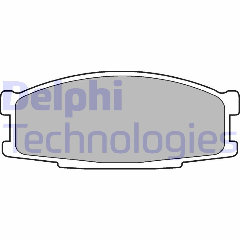 DELPHI LP981 Brzdové platničky Predné pre