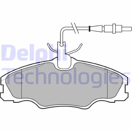 DELPHI LP985 Klocki hamulcowe Przód dla