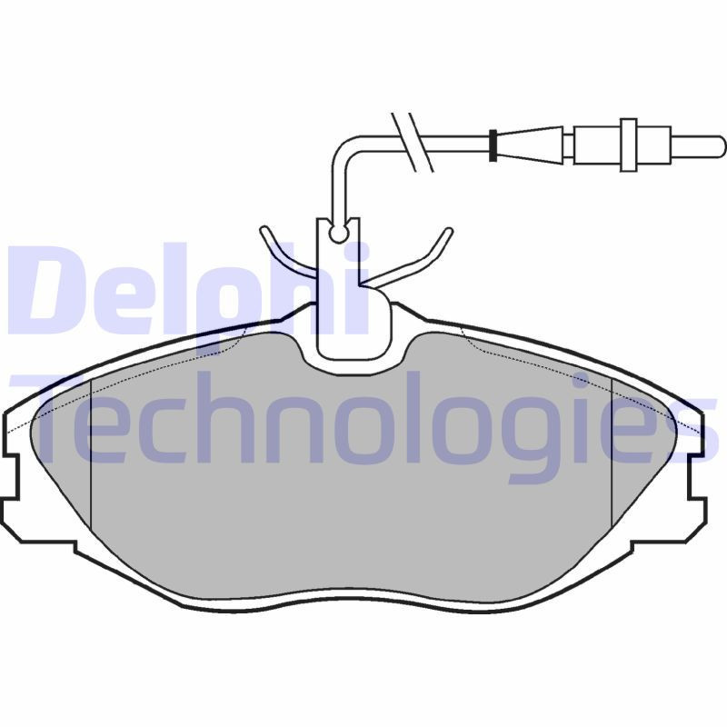 DELPHI LP986 Pastillas de freno Delantero para