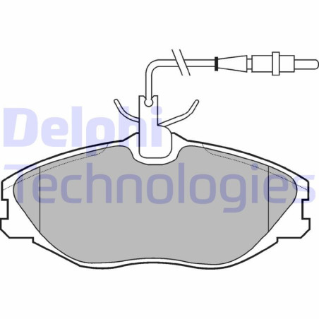 DELPHI LP986 Brzdové platničky Predné pre