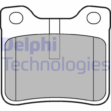 DELPHI LP991 Brzdové platničky Zadné pre