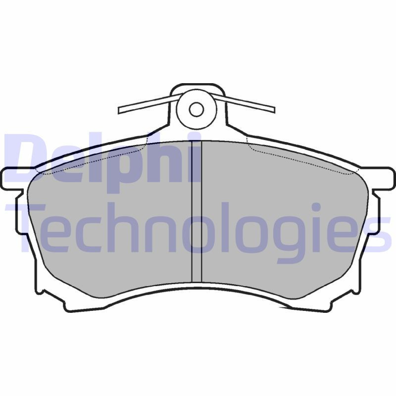 DELPHI LP992 Brzdové platničky Predné pre