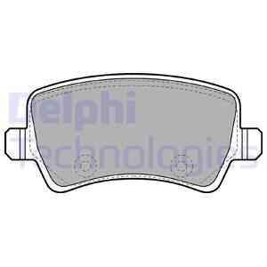 Brzdové platničky Zadné pre Ford Land Rover Volvo DELPHI LP2008