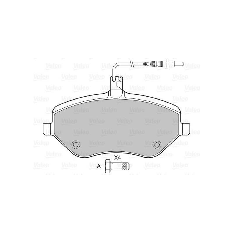 VALEO 601072 Pastillas de freno Delantero para