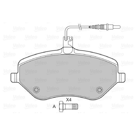 VALEO 601072 Plaquettes de frein Avant pour