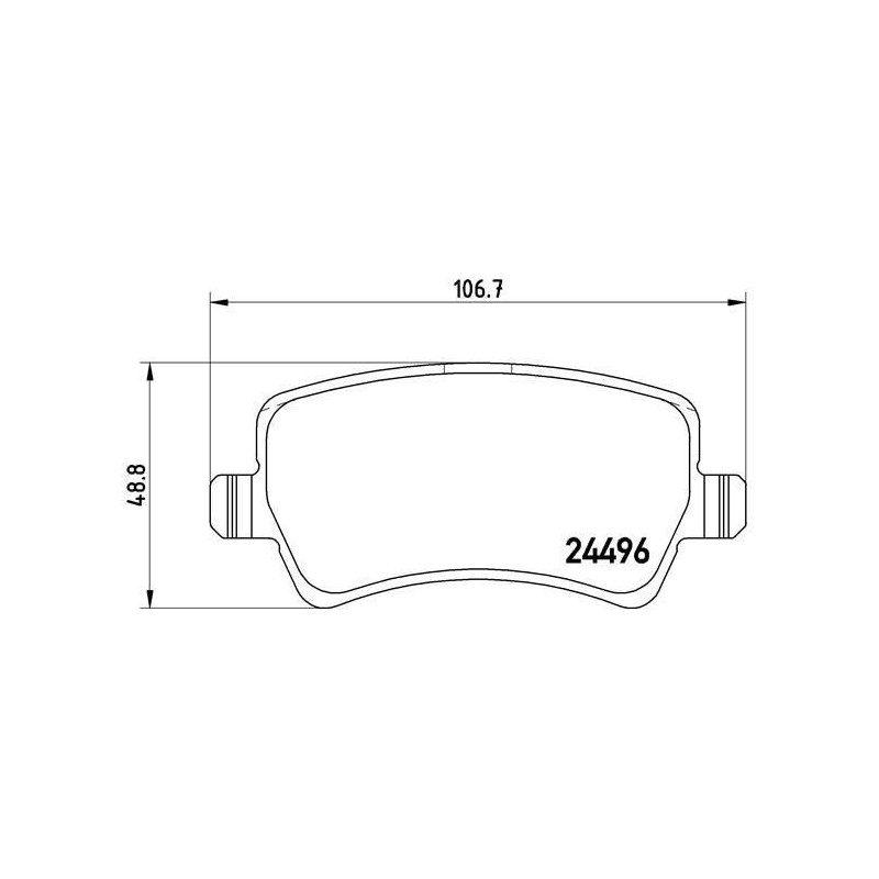 BREMBO P 86 021X Brzdové platničky zadné pre Volvo V60 S60 V70 S80 XC60 XC70