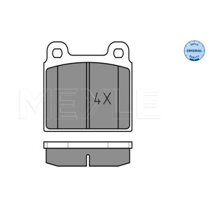 MEYLE 025 200 1118 Pastiglie freno anteriore per VW Transporter
