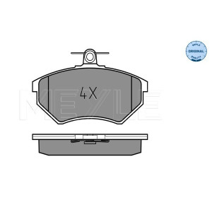 MEYLE 025 201 6819 Brzdové platničky predné pre Golf Passat 80 Caddy Vento Cabriolet Cordoba Inca
