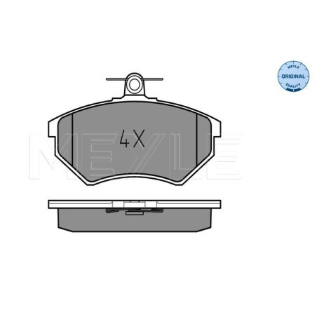 MEYLE 025 201 6819 Plaquettes de frein avant pour Golf Passat 80 Caddy Vento Cabriolet Cordoba Inca
