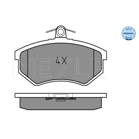 MEYLE 025 206 6919 Brzdové platničky predné pre 80 Golf Passat Coupe 90 Caddy Vento Cabriolet A4