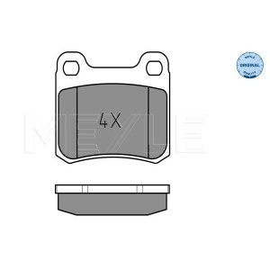 MEYLE 025 206 8713 Brzdové platničky zadné pre Mercedes 190