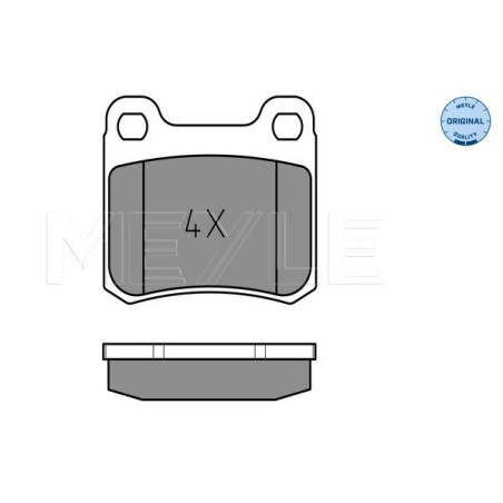 MEYLE 025 206 8713 Bremsbeläge Hinten für Mercedes 190