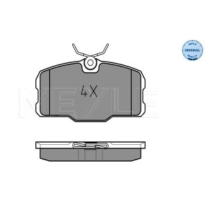 MEYLE 025 207 5118 Brzdové platničky predné pre Mercedes S