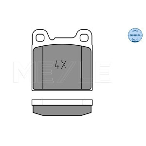 MEYLE 025 207 5514 Pastillas de freno trasero para Volvo 240 740 940 850 S70 V70 C70 960 760 260 780