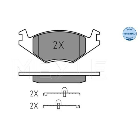 MEYLE 025 208 8717 Pastillas de freno delantero para Polo Ibiza Cordoba