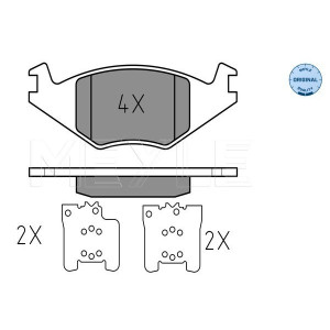 MEYLE 025 208 8917 Bremsbeläge Vorne für Golf Ibiza Jetta Polo Cordoba