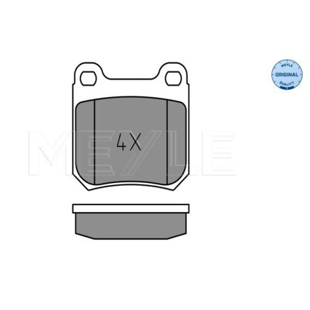 MEYLE 025 210 5015 Plaquettes de frein arrière pour Vectra Omega 9-3 Carlton 900 9-5 Senator Calibra