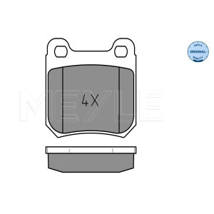 MEYLE 025 210 5115 Brzdové platničky zadné pre Omega Carlton Senator