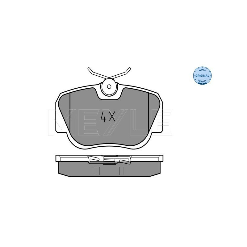 MEYLE 025 210 5517 Brzdové platničky predné pre Mercedes 190