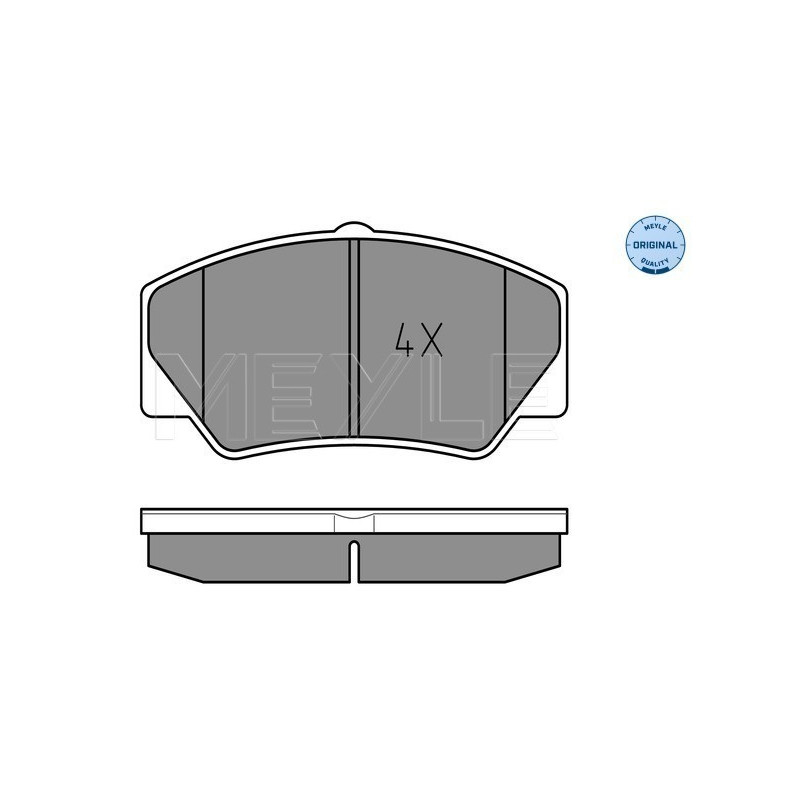 MEYLE 025 211 4117 Pastiglie freno anteriore per Ford Transit