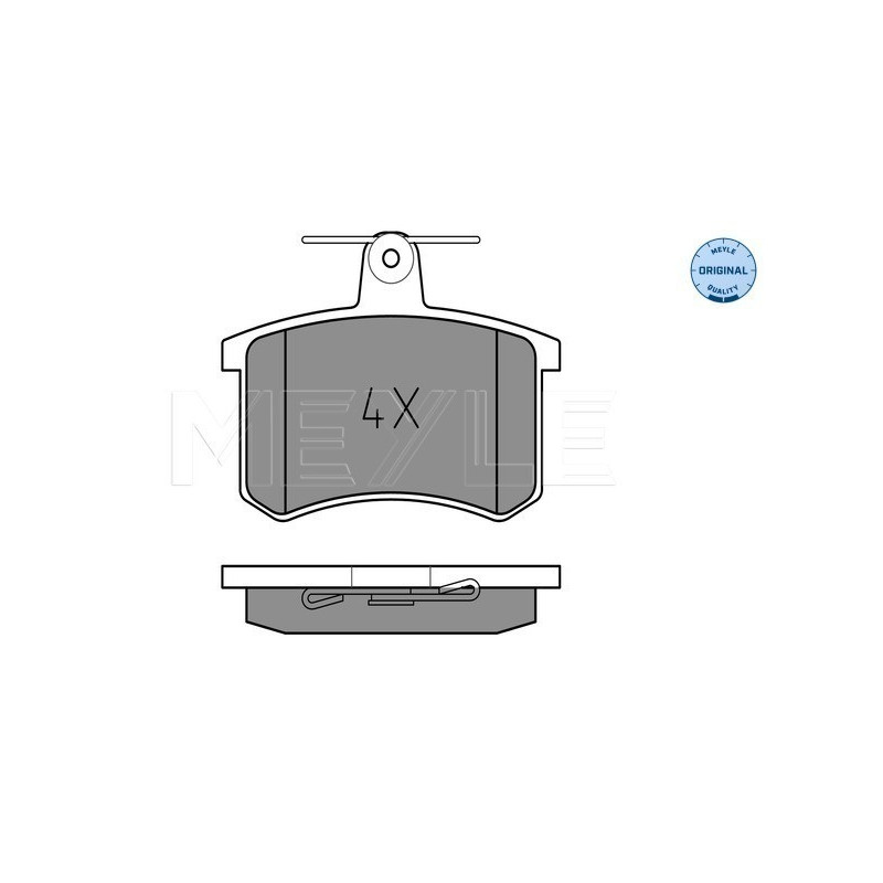 MEYLE 025 211 4416 Plaquettes de frein arrière pour 100 80 A4 A6 Thema Coupe 164 90 200 Croma A8