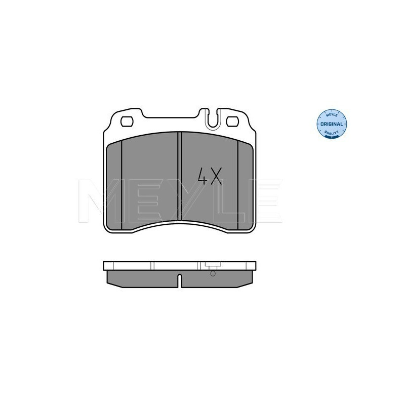 MEYLE 025 211 5317 Brzdové platničky predné pre Mercedes E 124 SL CLK 190 C