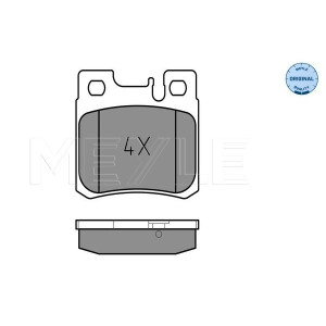 MEYLE 025 211 9715 Pastillas de freno trasero para Mercedes 124 E C SL SLK 190