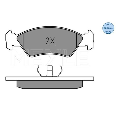 MEYLE 025 212 0217 Klocki hamulcowe przód dla Ford Fiesta