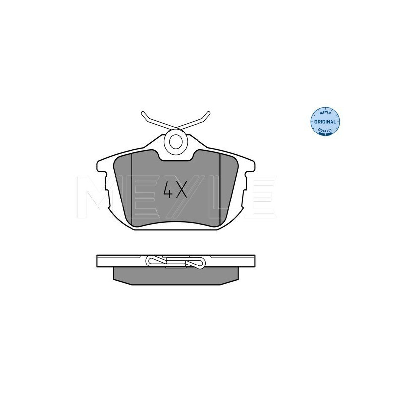 MEYLE 025 218 6115 Klocki hamulcowe tył dla Carisma S40 V40 Colt CZC Space Star Forfour