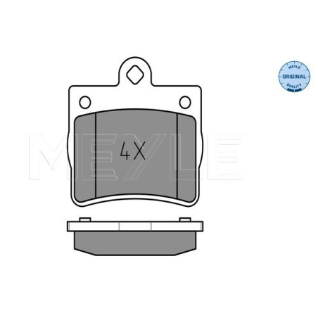 MEYLE 025 219 0015 Brake Pads Set Rear for Mercedes C
