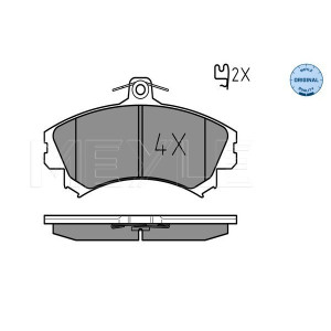 MEYLE 025 219 2015 Brzdové platničky predné pre Carisma Space Star S40 V40 Colt CZC