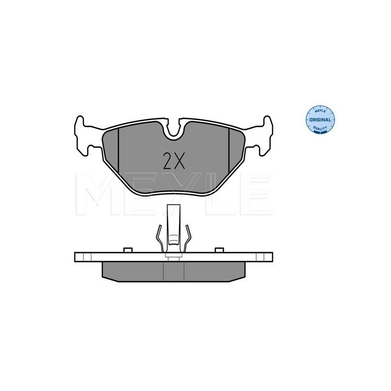 MEYLE 025 219 3417 Pastillas de freno trasero para 3 9-5 75 Z4 ZT