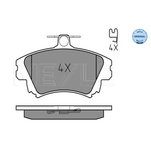 MEYLE 025 219 8317 Pastiglie freno anteriore per Carisma S40 V40 Colt CZC Forfour