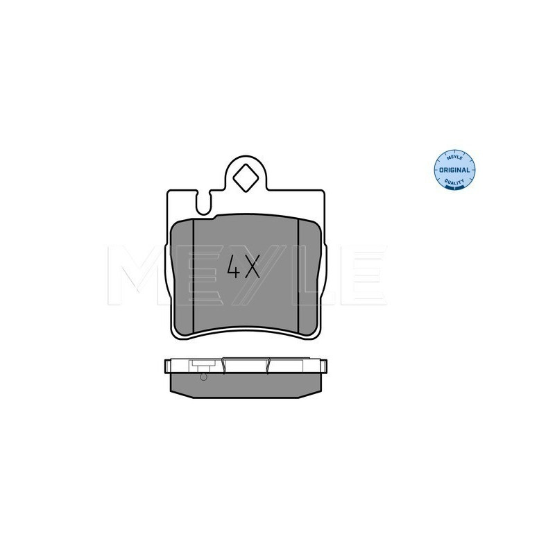 MEYLE 025 230 7815 Bremsbeläge Hinten für Mercedes S