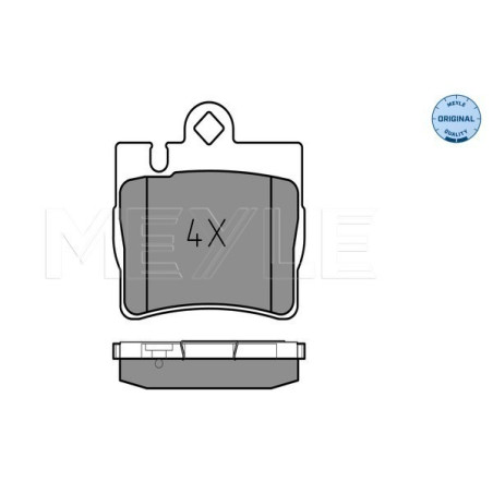 MEYLE 025 230 7815 Plaquettes de frein arrière pour Mercedes S