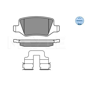 MEYLE 025 231 3814 Brake Pad Set Rear for