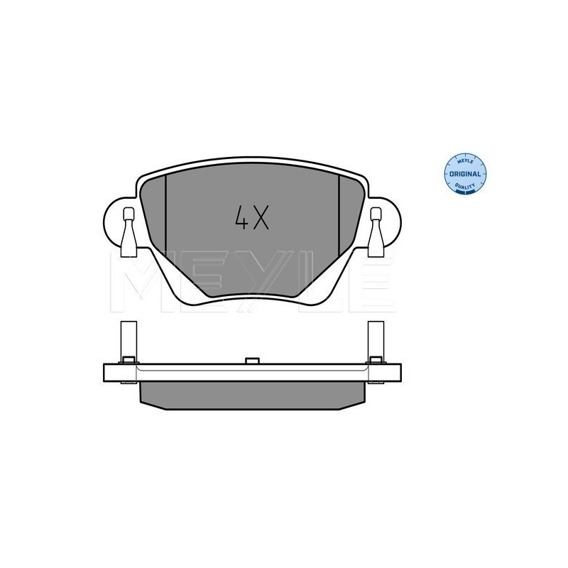 MEYLE 025 235 5717 Brake Pads Set Rear for Mondeo X-Type Kangoo