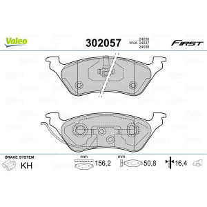 VALEO 302057 Brake Pads Set Rear for