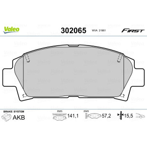 VALEO 302065 Pastiglie freno Anteriore per