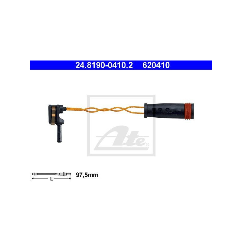 ATE 24.8190-0410.2 Témoin d'usure de plaquette de frein pour Mercedes E C CLS CLK A B CLC GL G