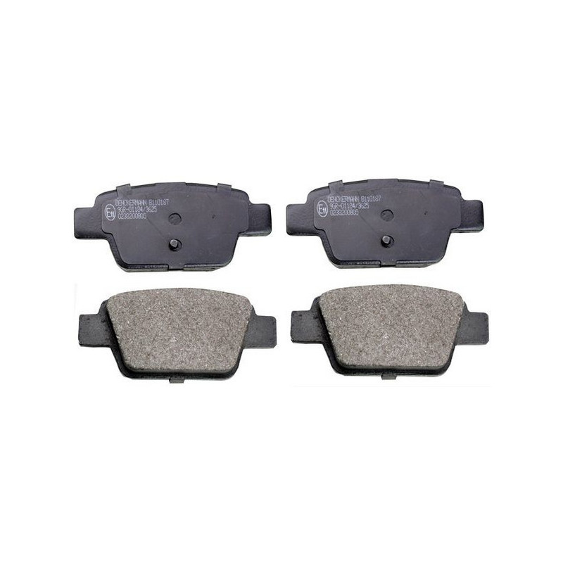 DENCKERMANN B110187 Bremsbeläge Hinten für