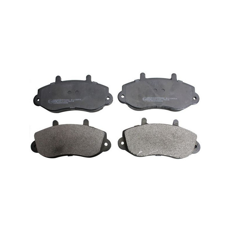 DENCKERMANN B110654 Pastillas de freno Delantero para