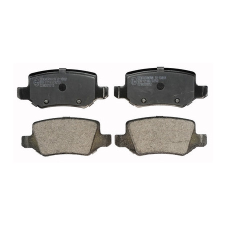 DENCKERMANN B110891 Klocki hamulcowe Tył dla