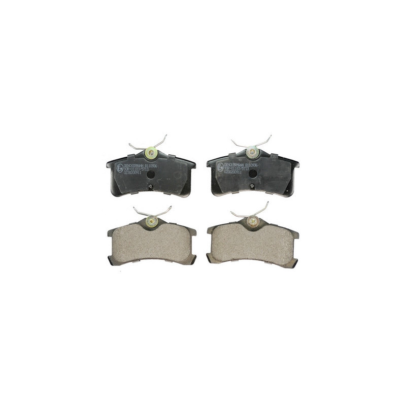 DENCKERMANN B110936 Brzdové destičky Zadní pro